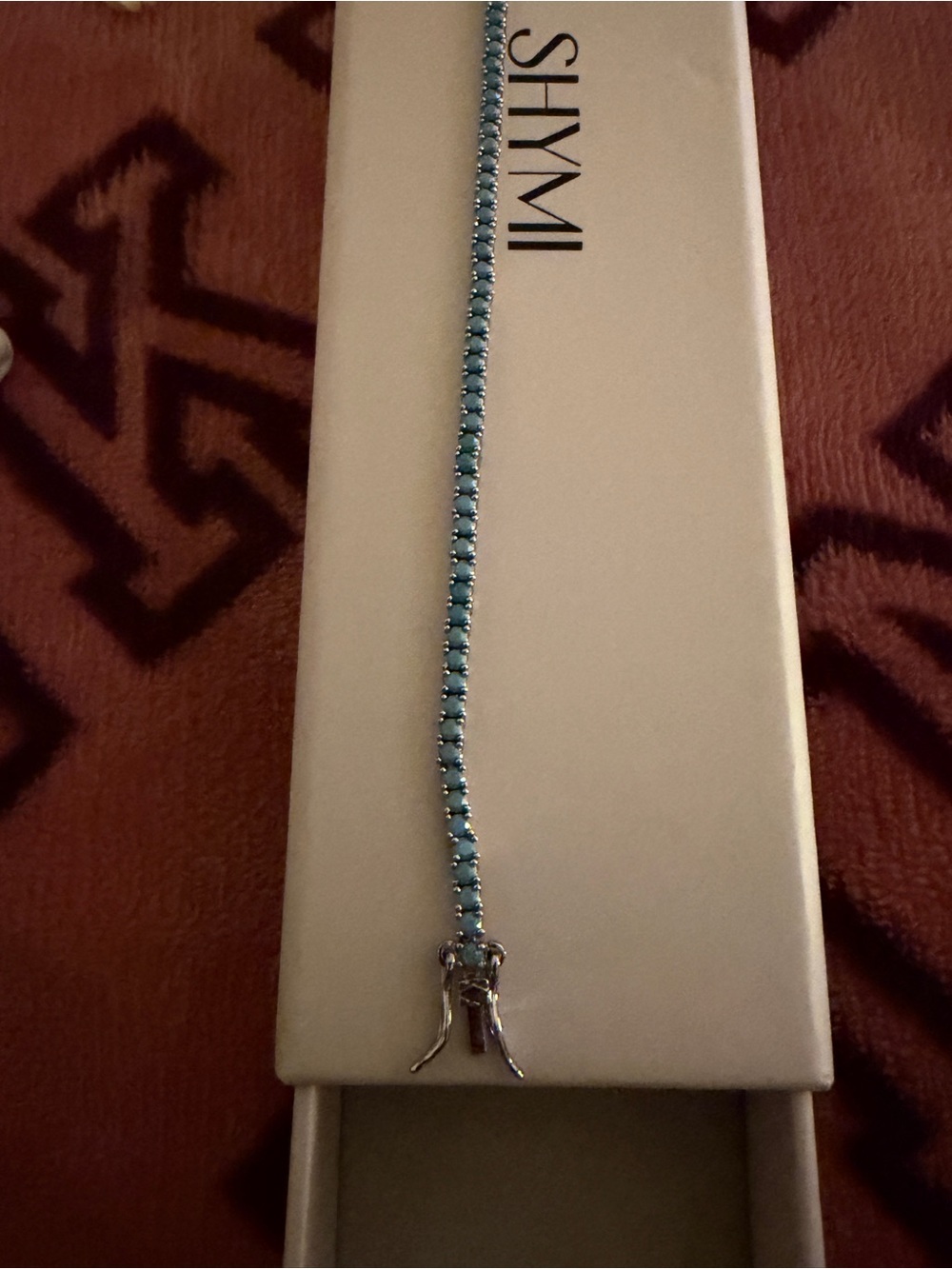 Classic 2MM Turquoise Necklace and Bracelet Set - Picture 6 of 9